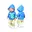 Beige, Blauw, Groen