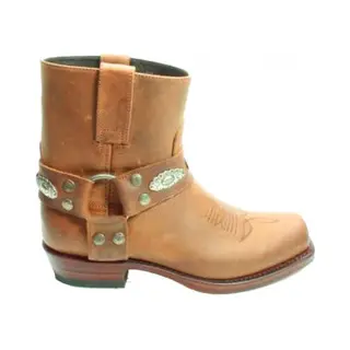 Sendra 10968 Concho- Bruin- Enkel Laars Met Rechte Schacht- Sierspoor-maat 39