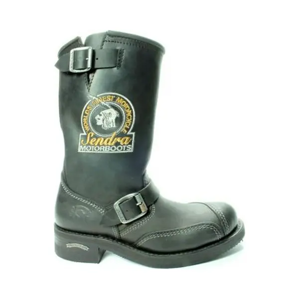 Sendra 3565-Zwart- Bikerlaarzen- Stoere Motorboots Met Stalen Neus- Maat 43 thumbnail