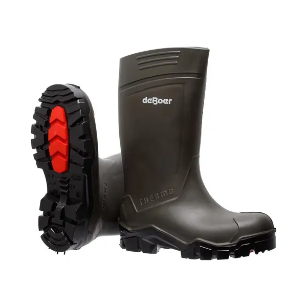 De Boer Workwear, Werkschoenen, De Boer Werklaars Thermo Groen, Beveiligd S5 - Maat 38 (S5, 38) thumbnail