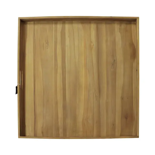 Axi Bayu Teak Dienblad – 60 X 60 X5 Cm – Vierkant Dienblad – Teakhout – Voor Glazen En Tafelaankleding – Voor Binnen En Buiten thumbnail