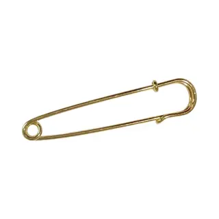Fako Bijoux® - Sierspeld - Sjaalspeld - Vestsluiting - Vestspeld - Veiligheidsspeld - Classic - 75mm - Goudkleurig