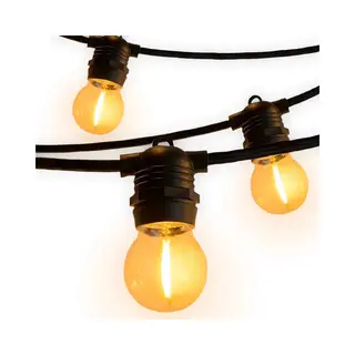 A Sunny Day Lichtsnoer Buiten - 5m - Warm Wit Licht - Helder Glas Led