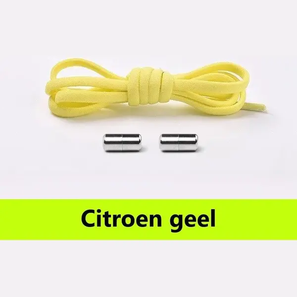 Schoenveters - Citroen Geel - Veters Plat 0.5 Cm - Veters - Elastische Veters - Sneakers - Schoenen - Kleding - Sport - Sportschoenen - Accessoires - thumbnail