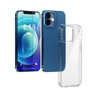 My Case Hoes Geschikt Voor IPhone 12 Transparant Shock Proof Hoes - 2x Screenprotector