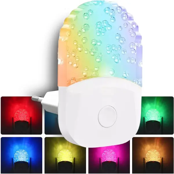 Kleuren Rgb Nachtlampje Stopcontact - Led Lamp Kleur - Slaaplampje Kinderen - Mood Lamp - Stekkerlamp - Nachtlampje Baby - Nachtlampje Volwassenen - thumbnail