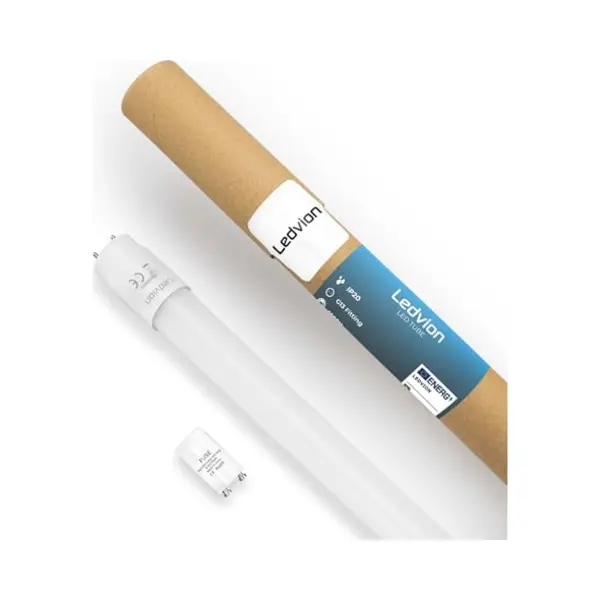 Ledvion - Led-Röhre, 150CM, 15W, Neon, 6500K, 2400 Lumen, Kaltweiß Deckenleuchte, Gleichmäßiges Licht thumbnail