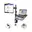 Zwart (Monitor + Laptop)