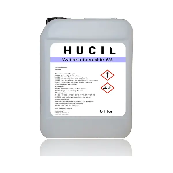 Hucil Waterstofperoxide 6% - Zuurstofwater 6 Procent - 5 Liter thumbnail
