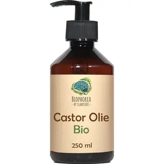 Slaaploos Castor Olie - 250ml - 100% Puur Biologisch Koudgeperst -Wonderolie Voor Huid, Haar En Wimpers - Biophorea Castorolie - Basisolie Voor