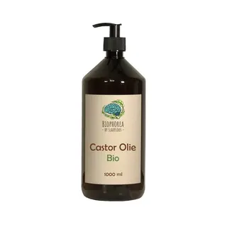 Slaaploos Castor Olie - 1000ml - 100% Puur Biologisch Koudgeperst - Wonderolie - Biophorea Castorolie - Basisolie Voor Etherische Oliën