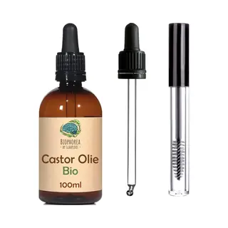 Slaaploos Castor Olie - 100ml - 100% Puur Biologisch Koudgeperst - Wonderolie Voor Huid, Haar En Wimpers - Biophorea Castorolie - Basisolie Voor