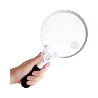 Safe Age® Vergrootglas Met Verlichting – 3 X Led – 2x 4x 25x – Leesloep Voor Ouderen - Loeplamp Met Led Verlichting - Vergrootglas Voor