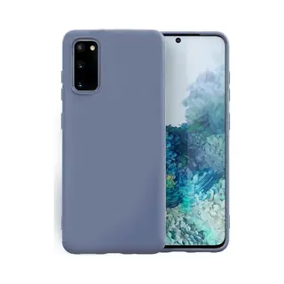 ShieldCase Hoesje Geschikt Voor Samsung Galaxy S20 Hoesje Siliconen - Lavendel Grijs - Duurzaam Telefoonhoesje - Stijlvol En Flexibel Design -