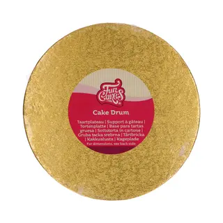 FunCakes Cake Drum Rond - Goud - Ø20 Cm / 12 Mm - Taartonderlegger - Taartkarton