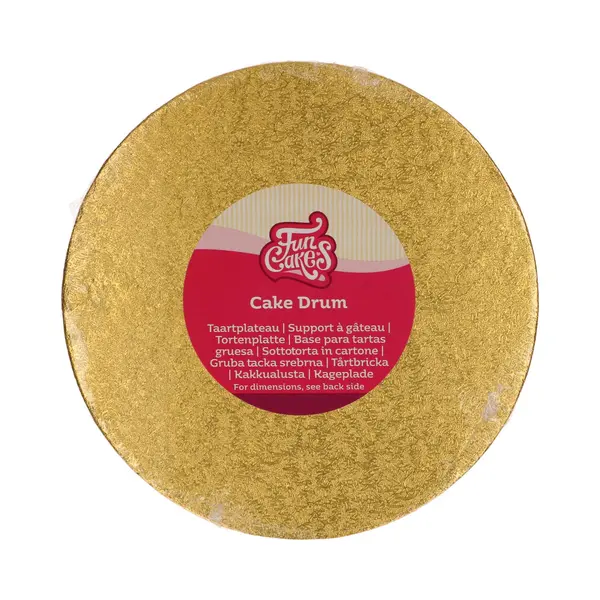 FunCakes Cake Drum Rond - Goud - Ø20 Cm / 12 Mm - Taartonderlegger - Taartkarton thumbnail