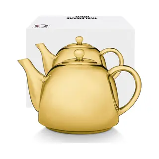Vtwonen - Basic - Theepot - Goud - Porselein