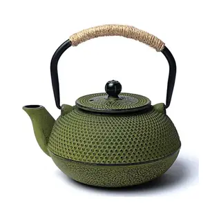 Mani Bhadra Tetsubin Gietijzeren 0, 6 Liter Theepot Groen (zonder Coating)