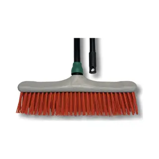 Maus Bezem Buiten 40 Cm - Straatbezem Met Steel 150cm - Recycled Pet - Made In Eu - Robuuste Bezem