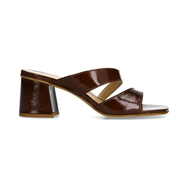 Sacha - Dames - Bruine Sandalen Met Blokhak - Maat 36 thumbnail