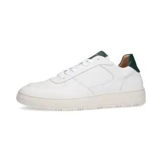 Manfield Weiße Ledersneaker
