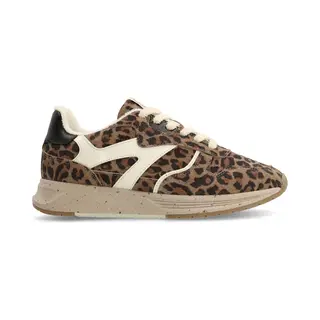 Manfield Veloursleder-Sneaker Mit Leoprint