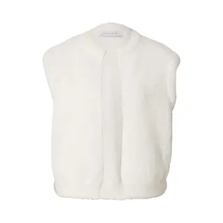 Rino & Pelle Gebreide Bodywarmer 'Elona' Wolwit