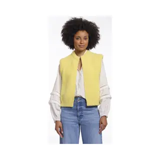 Rino & Pelle Rino&Pelle Dames Gilet - Elona Waistcoat - Geel