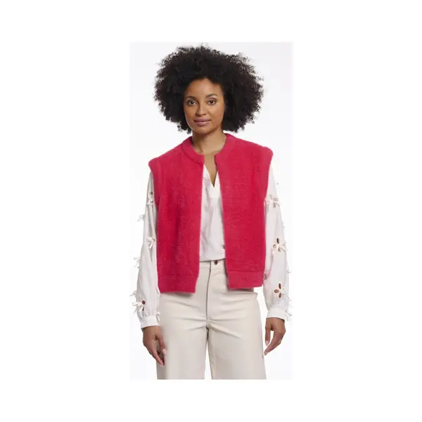 Rino & Pelle Rino&Pelle Dames Gilet - Elona Waistcoat - Felroze thumbnail