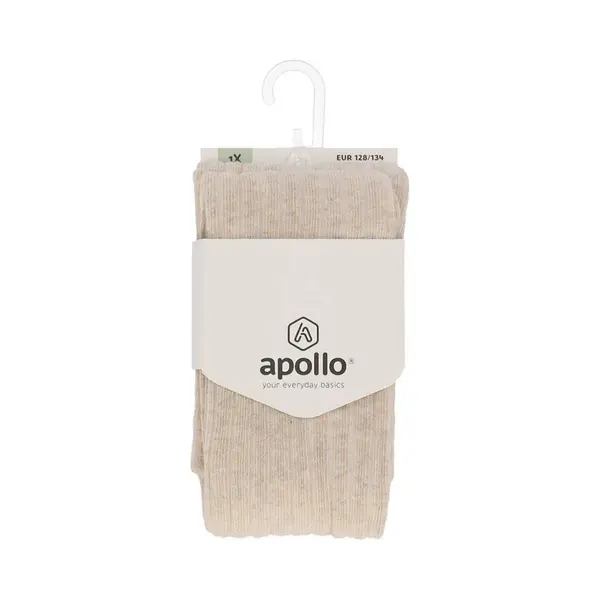 Apollo - Maillot - Beige - Melange - Rib - Patroon - Maat 104/110 thumbnail