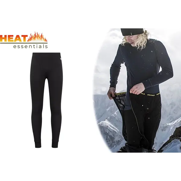 Heat Essentials - Thermo Ondergoed Heren - Thermobroek Heren - Zwart - Xxl - Thermo Kleding Heren - Thermo Legging Heren - Ook Als Thermo Set thumbnail
