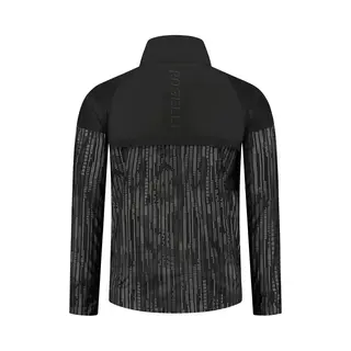 Rogelli Essential Hi Vis Hardloopjack Heren - Running Jacket Reflecterend - Zwart - Maat Xl