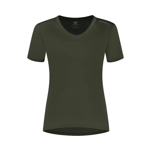 Rogelli Sportshirt Dames Korte Mouwen - Hardloopshirt - Groen - Maat Xl thumbnail