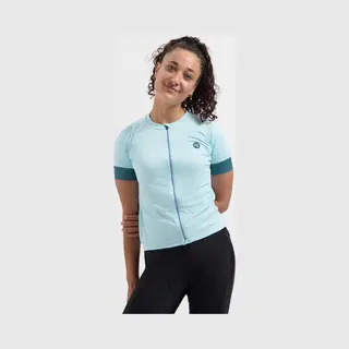 Rogelli Modesta Fietsshirt Dames - Korte Mouwen - Wielershirt - Lichtblauw - Maat M