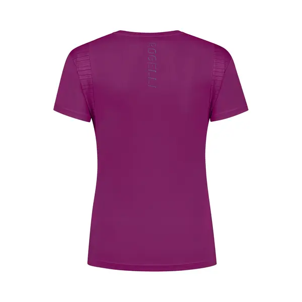 Rogelli Core Hardloopshirt Dames - Sportshirt Korte Mouwen - Cherry - Maat S thumbnail