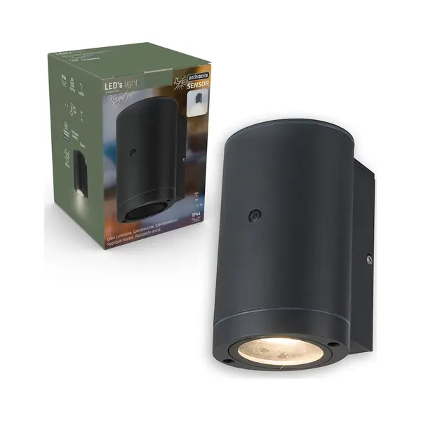 Proventa Wandlamp Buiten Met Sensor Incl. LongLife Lichtbron - Warm Wit Licht - 1 X Muurlamp11 thumbnail