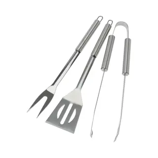 Bbq Collection Bbq/barbecue Gereedschap Set 3-delig Rvs - Tang - Vork - Spatel