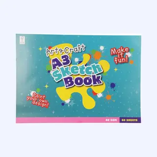 Art And Craft Schetsblok A3 - Kleurboek Voor Kinderen - 60 Vellen Wit Papier