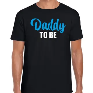 Bellatio Decorations Daddy To Be - T-shirt - Zwart - Voor Heren - Aanstaande Papa - Cadeau - Ik Wordt Vader - In Verwachting S