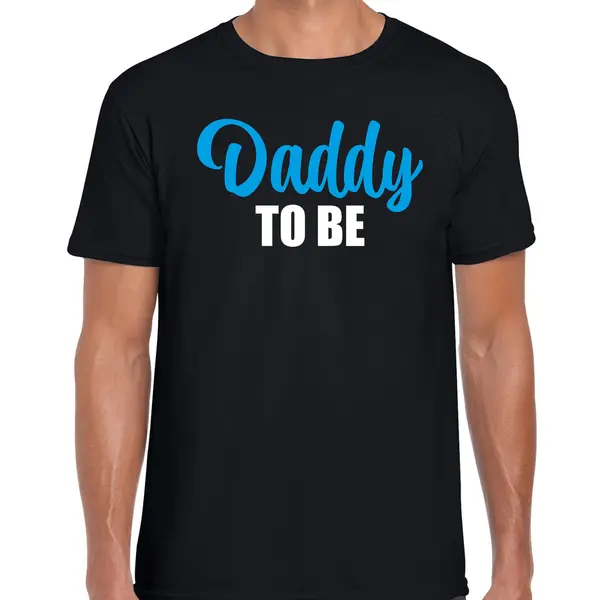 Bellatio Decorations Daddy To Be - T-shirt - Zwart - Voor Heren - Aanstaande Papa - Cadeau - Ik Wordt Vader - In Verwachting S thumbnail