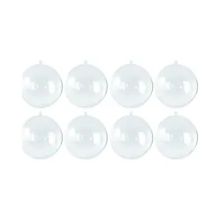 Hobby/diy Kerstballen - 40x - Transparant - D5 Cm - Kunststof - Knutselen - Kerstballen Maken