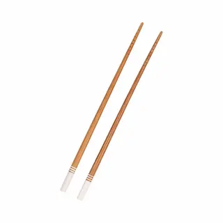 Bamboe Eetstokjes Chop Sticks - Bruin/wit - 8x Stuks - 22 Cm