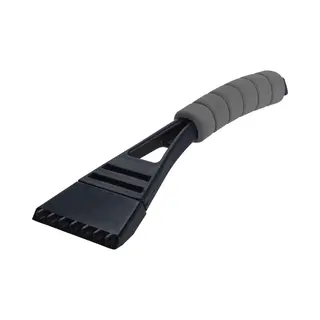 Kunststof Ijskrabber Met Grijs Softgrip Handvat 27 Cm - Ruiten Krabbers - Auto Accessoires Winter