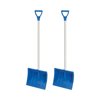 Prosperplast Sneeuwschep - 2x Stuks - Blauw - Kunststof - Sneeuwschuiver - 94 Cm