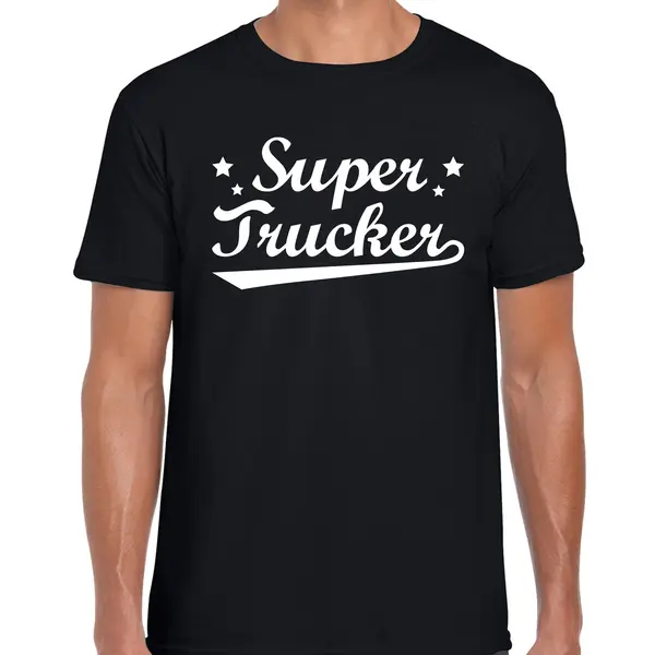 Bellatio Decorations Super Trucker T-shirt Heren - Beroepen / Cadeau Vrachtwagenchauffeur Xxl thumbnail