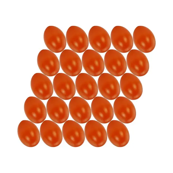 Hobby Knutsel Eieren - 50x - 4, 5 Cm - Donker Oranje - Kunststof - Decoratie Paaseieren thumbnail