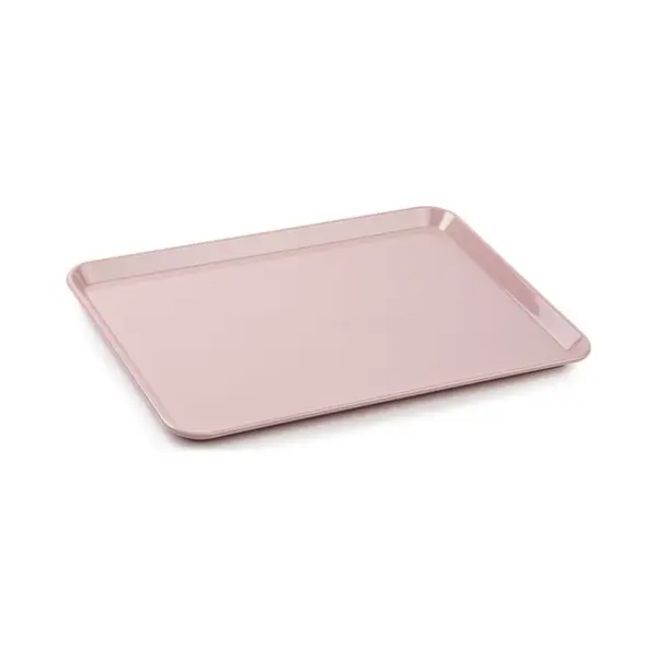 Plasticforte Dienblad/serveerblad - Kunststof - 35 X 24 Cm - Oud Roze - Kopjes En Glazen Tray - Keuken thumbnail