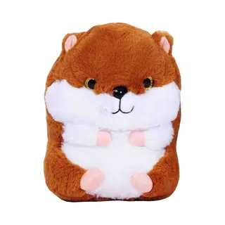 Sandy Pluche Speelgoed Knuffeldier Bruine Hamster Van 19 Cm - Dieren Knuffels - Cadeau Voor Kinderen