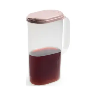 Plasticforte Waterkan Met Deksel - 2 Liter - Roze - Kunststof - Smalle Schenkkan Die In De Koelkastdeur Past