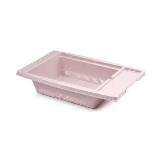 Plasticforte Keuken Gootsteen/aanrecht Vergiet/afdruiprek Kunststof 43 X 27 X 10 Cm Oud Roze - Handige Keuken Artikelen